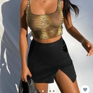 Princess Polly Lola Mini Skirt in black